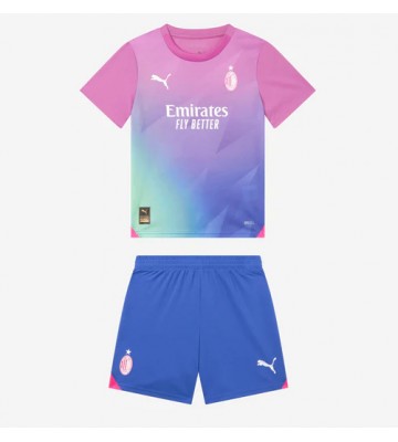 AC Milan Replika Babytøj Tredje sæt Børn 2023-24 Kortærmet (+ Korte bukser)